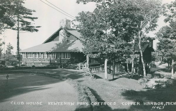 Keweenaw Park Cottages - Old Postcard